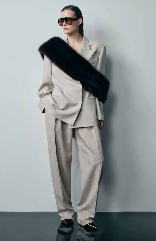 Шарф David Koma PF25DKSCARF Коричневый  PF25DKSCARF Фото 3