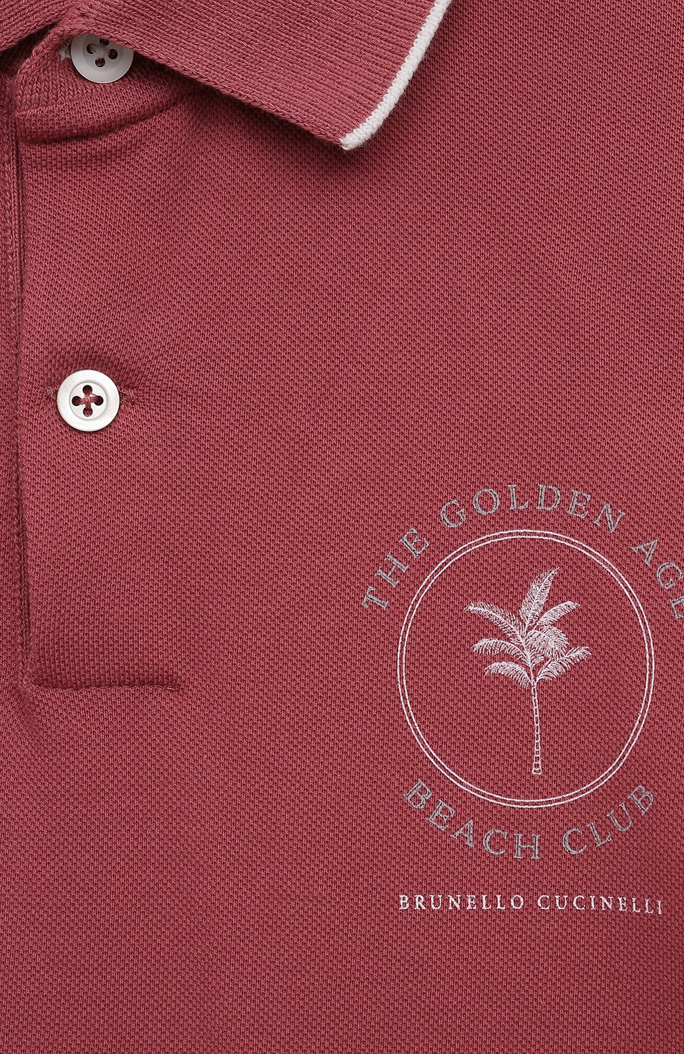Хлопковое поло BRUNELLO CUCINELLI, арт. BE854T317C, фото 3