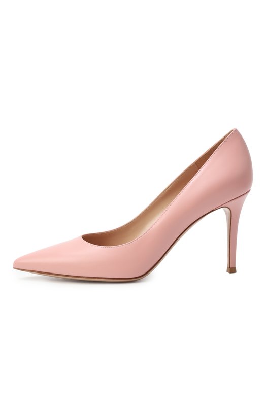Кожаные туфли Gianvito 85 Gianvito Rossi G24580.85RIC.VITSAKU Розовый  G24580.85RIC.VITSAKU Фото 4