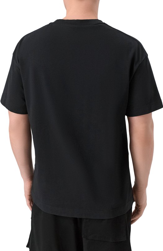 Хлопковая футболка Palm Angels PMAA109F25JER00B Чёрный  PMAA109F25JER00B Фото 4