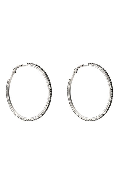 Серьги MIU MIU черного цвета по цене 33500 руб., арт. 5JO290-2EFK-F0002, фото 3 Серьги MIU MIU, арт. 5JO290-2EFK-F0002, фото 3