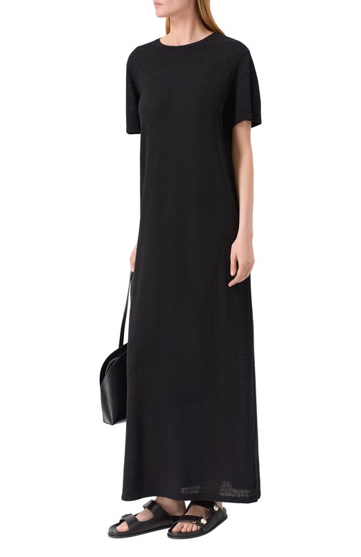 Кожаные шлепанцы Fayence Jimmy Choo FAYENCE SANDAL/SQM Чёрный  FAYENCE SANDAL/SQM Фото 3