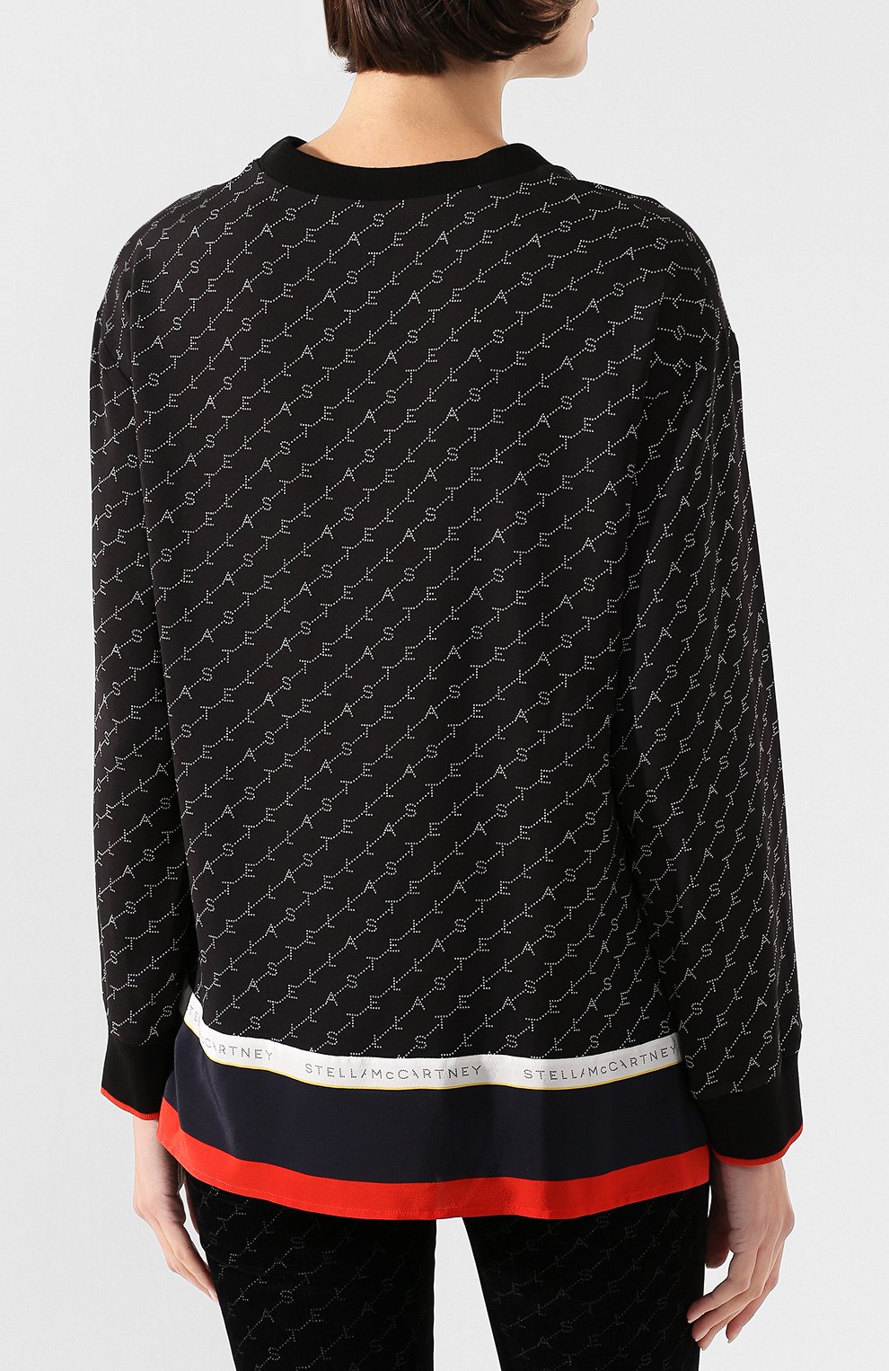 Блузка из смеси вискозы и шелка STELLA MCCARTNEY, арт. 581288/SNA24, фото 4