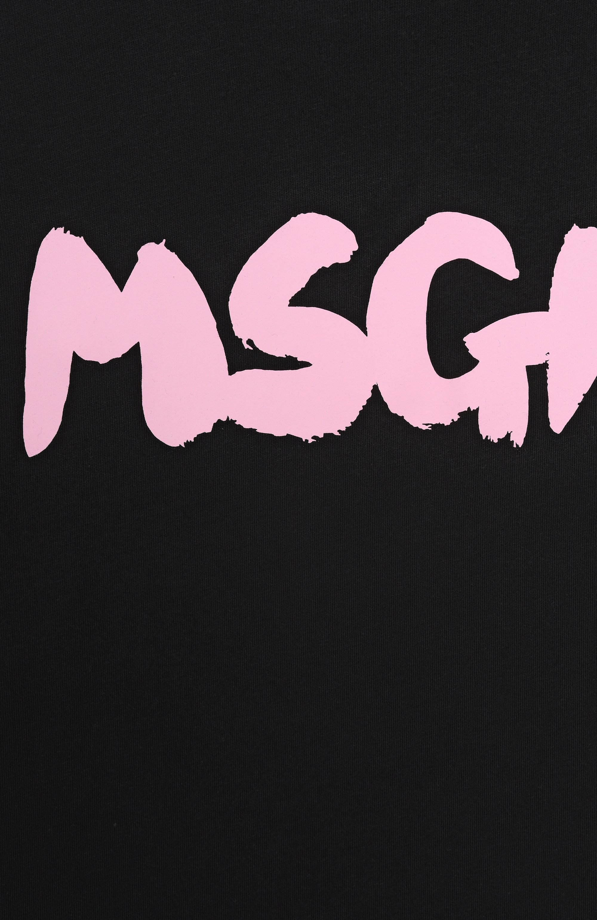 Хлопковая футболка MSGM KIDS черного цвета по цене 5875 руб., арт. S5MSJUTH065, фото 3 Хлопковая футболка MSGM KIDS, арт. S5MSJUTH065, фото 3