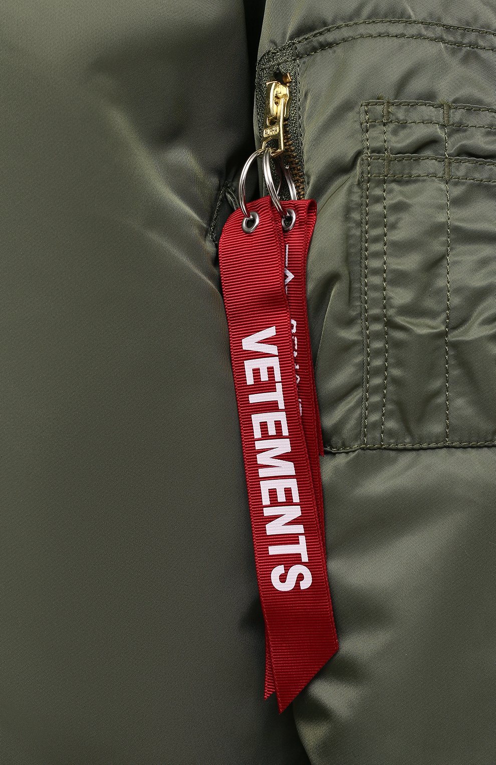Куртка VETEMENTS хаки цвета по цене 143500 руб., арт. UE51JA300G 1338/W, фото 5 Куртка VETEMENTS, арт. UE51JA300G 1338/W, фото 5