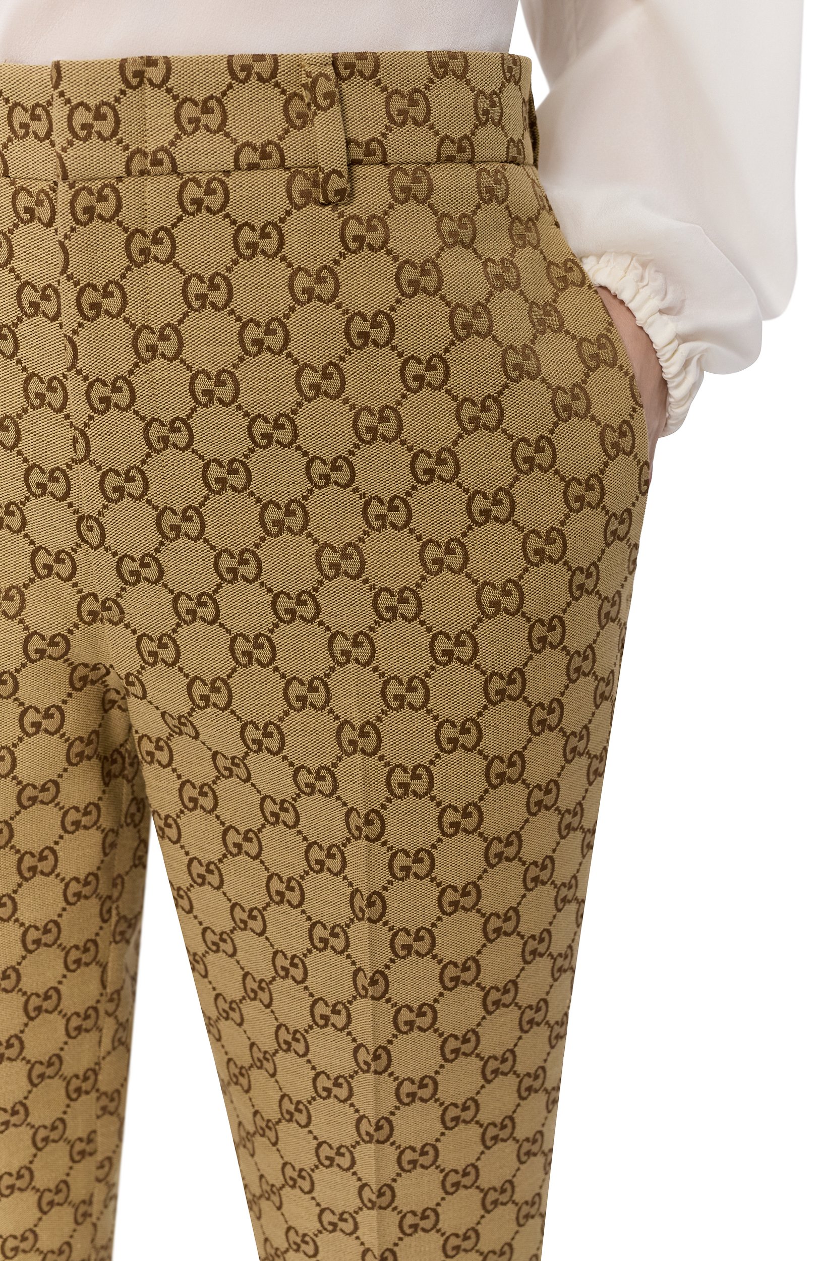 Хлопковые брюки GUCCI, арт. 786389/Z7ADE, фото 5