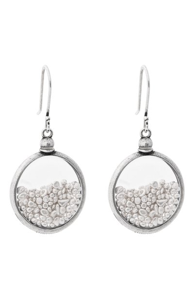 Серьги ANN DEMEULEMEESTER серебряного цвета по цене 109500 руб., арт. B0013716/JW020, фото 3 Серьги ANN DEMEULEMEESTER, арт. B0013716/JW020, фото 3