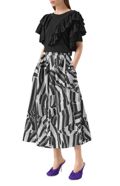 Женская хлопковая футболка DRIES VAN NOTEN, арт. 011143/3606