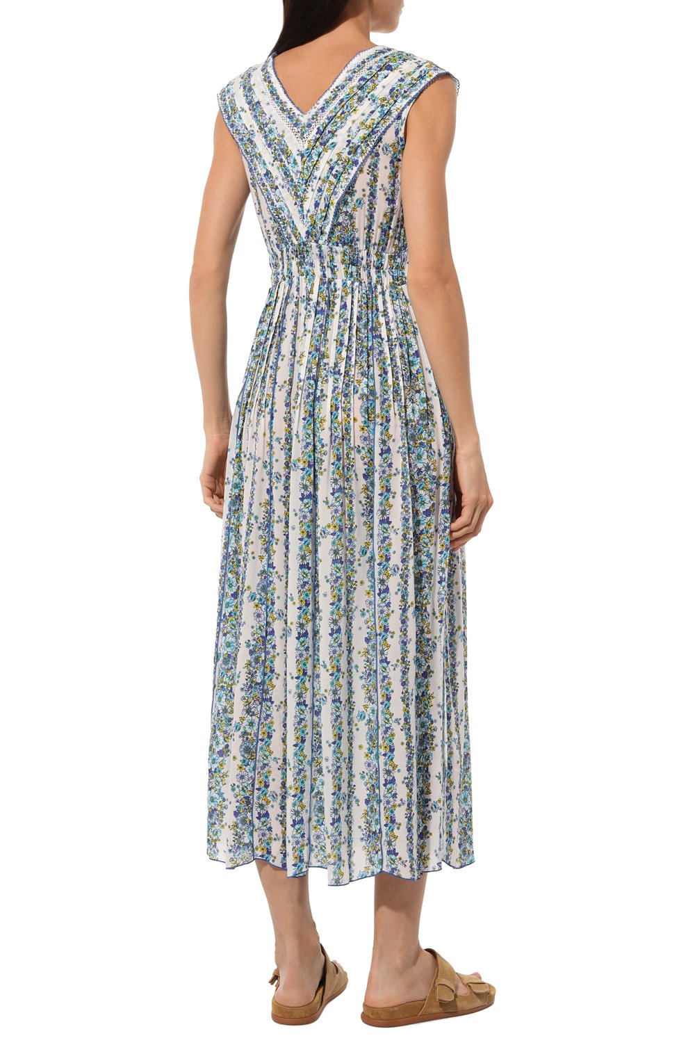 Платье из вискозы POUPETTE ST BARTH синего цвета по цене 46400 руб., арт. W4XS24LBWFB, фото 4 Платье из вискозы POUPETTE ST BARTH, арт. W4XS24LBWFB, фото 4