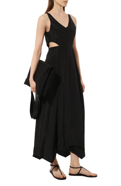 Платье из вискозы JUUN.J черного цвета по цене 97250 руб., арт. JW3571W555, фото 2 Платье из вискозы JUUN.J, арт. JW3571W555, фото 2