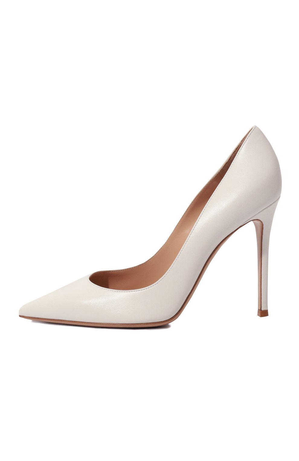 Кожаные туфли gianvito 105 GIANVITO ROSSI белого цвета по цене 89950 руб., арт. G28470.15RIC.NAPBIAN, фото 4 Кожаные туфли gianvito 105 GIANVITO ROSSI, арт. G28470.15RIC.NAPBIAN, фото 4