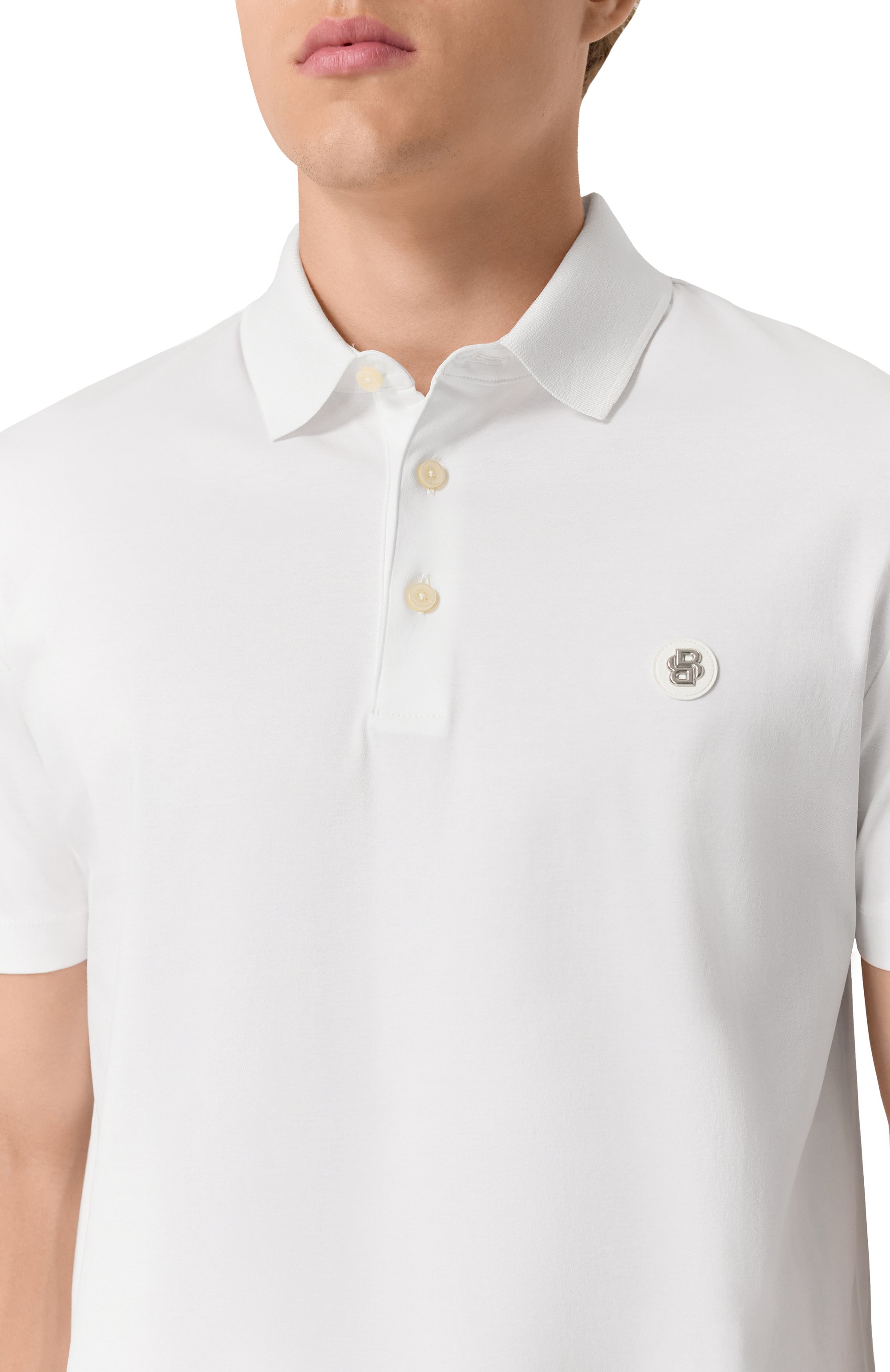 Хлопковое поло BOSS, арт. 50520297, фото 5