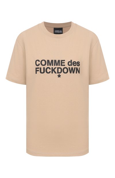 Женская хлопковая футболка COMME DES FUCKDOWN, арт. CFABW01356