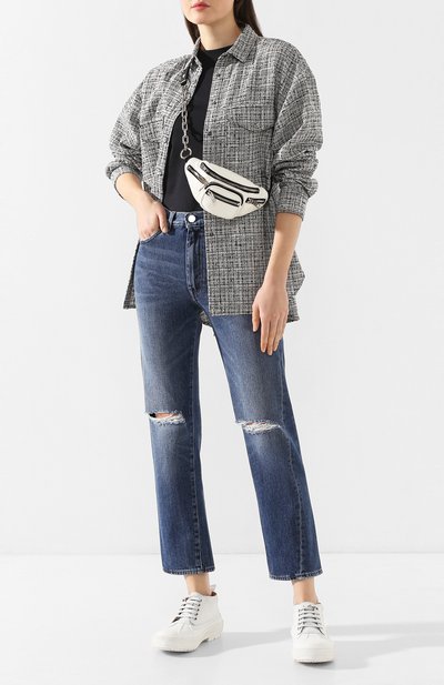 Джинсы с потертостями TOTEME, арт. 0RIGINAL RIPPED DENIM 32 195-232-740, фото 2