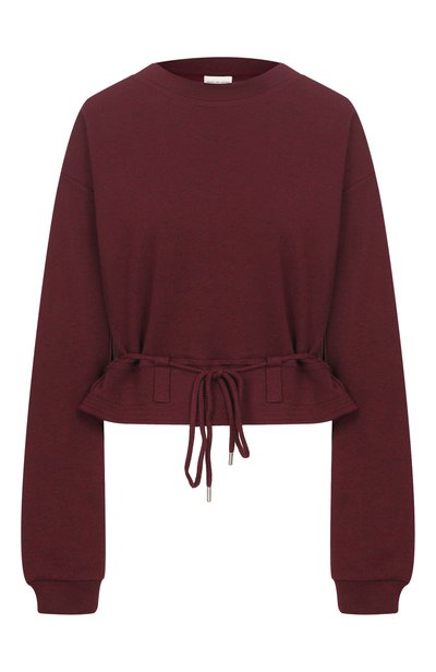 Женский хлопковый свитшот DRIES VAN NOTEN, арт. 131109/4612