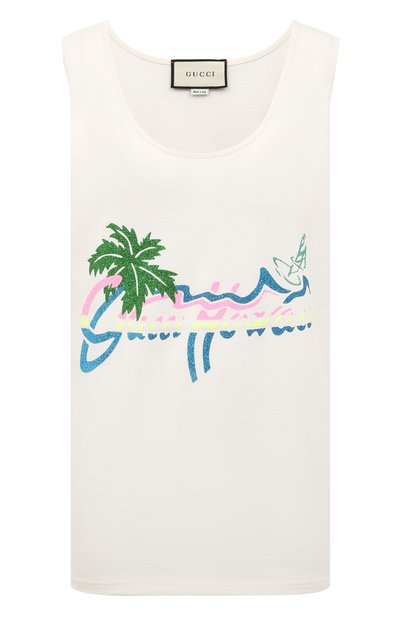 Женская хлопковая майка GUCCI, арт. 624776 XJCMQ