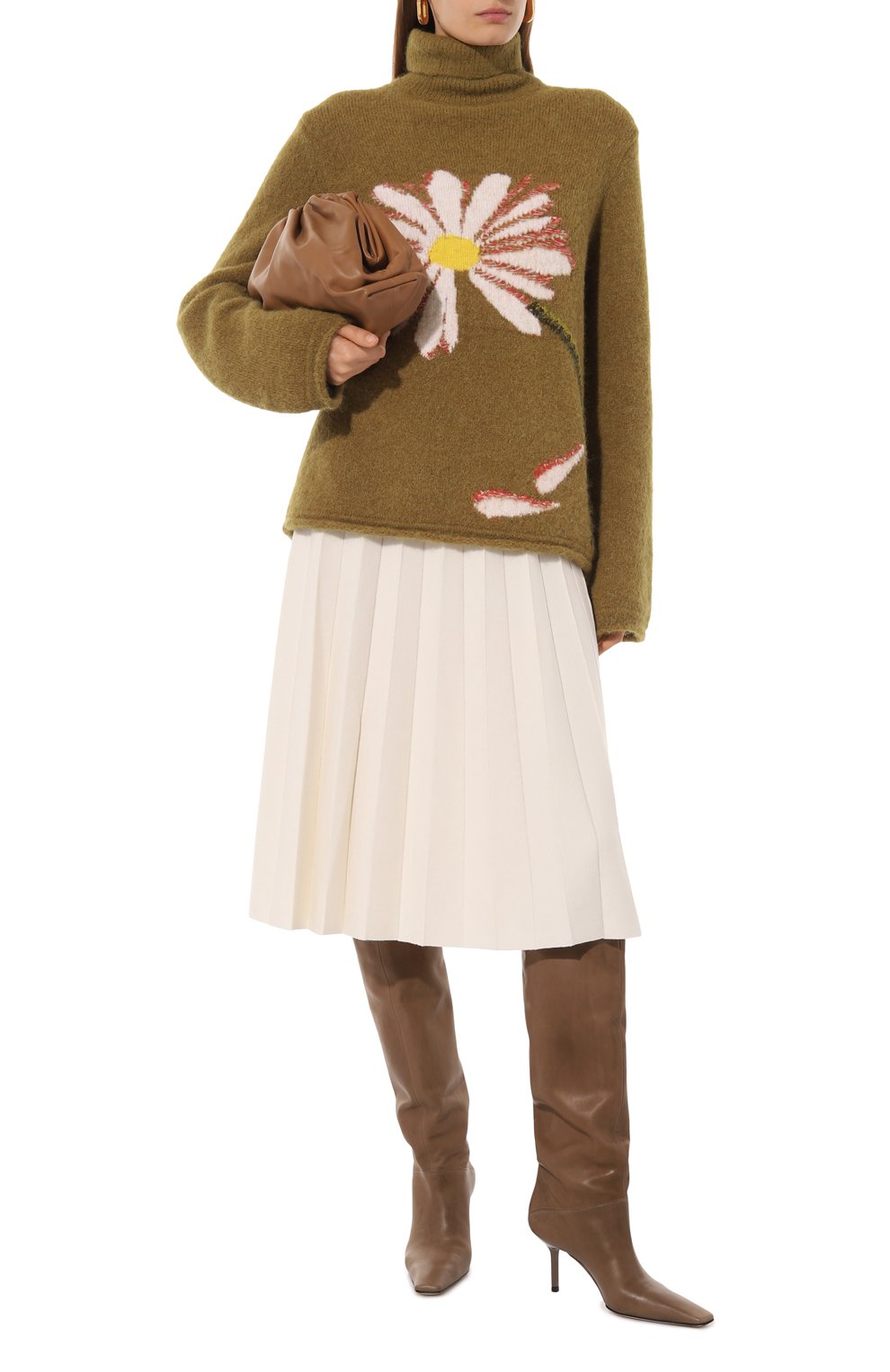 Шерстяная юбка D.EXTERIOR кремового цвета по цене 43800 руб., арт. 59436, фото 2 Шерстяная юбка D.EXTERIOR, арт. 59436, фото 2