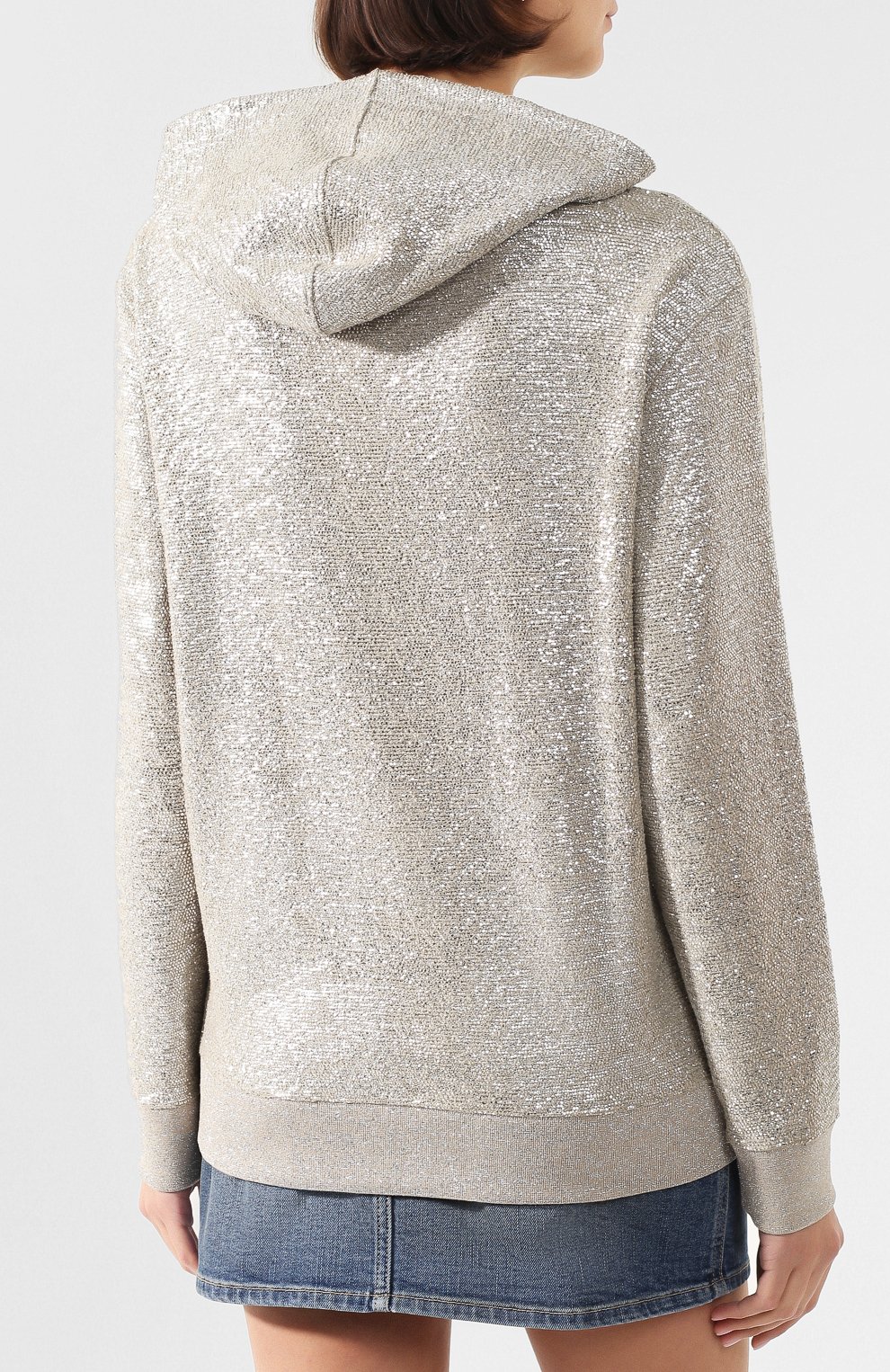 Хлопковое худи SAINT LAURENT, арт. 614253/YBRH2, фото 4