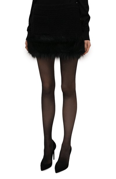 Юбка SAINT LAURENT черного цвета по цене 115500 руб., арт. 679188/Y7D30, фото 3 Юбка SAINT LAURENT, арт. 679188/Y7D30, фото 3
