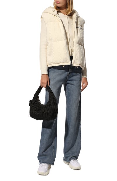 Пуховый жилет из кашемира и шерсти MIU MIU, арт. ML738-1ZHW-F0018, фото 2