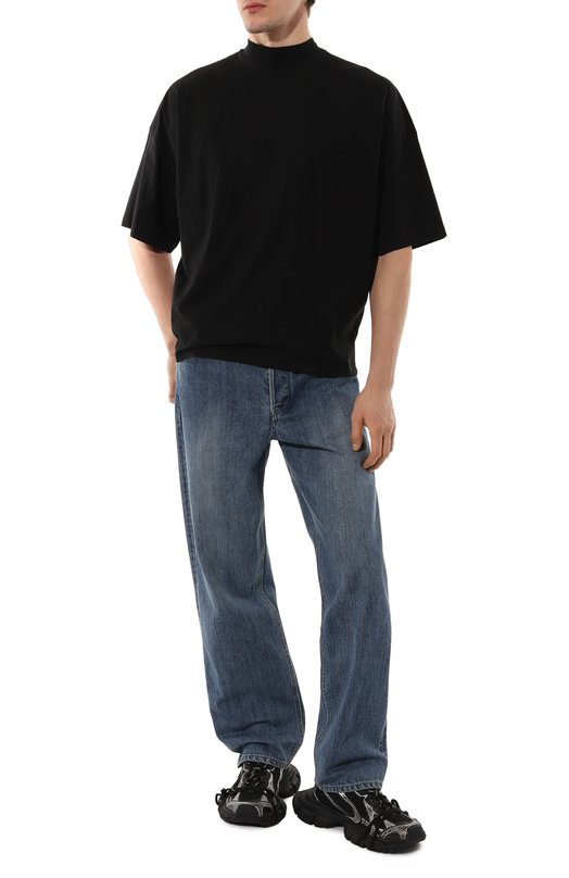 Хлопковая футболка Jil Sander J21GC0005/J45084 Чёрный  J21GC0005/J45084 Фото 2