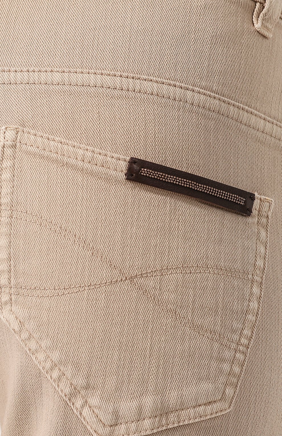 Джинсы BRUNELLO CUCINELLI бежевого цвета по цене 58450 руб., арт. MH137P5491, фото 5 Джинсы BRUNELLO CUCINELLI, арт. MH137P5491, фото 5