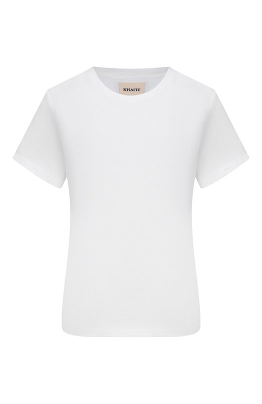 Хлопковая футболка Khaite 2266138/EMMYL0U Белый 2266138/EMMYL0U