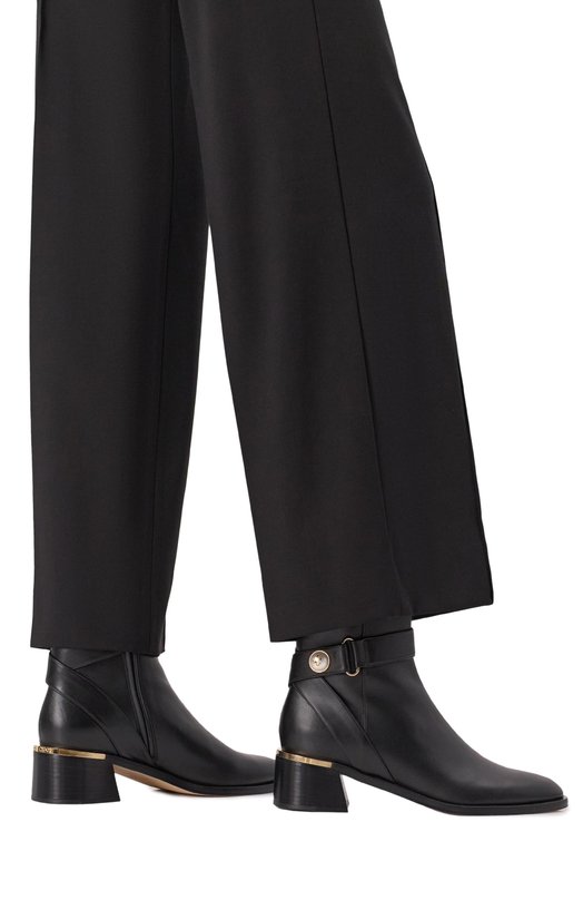 Кожаные ботильоны Noor 45 Jimmy Choo N00R45SQM Чёрный  N00R45SQM Фото 2