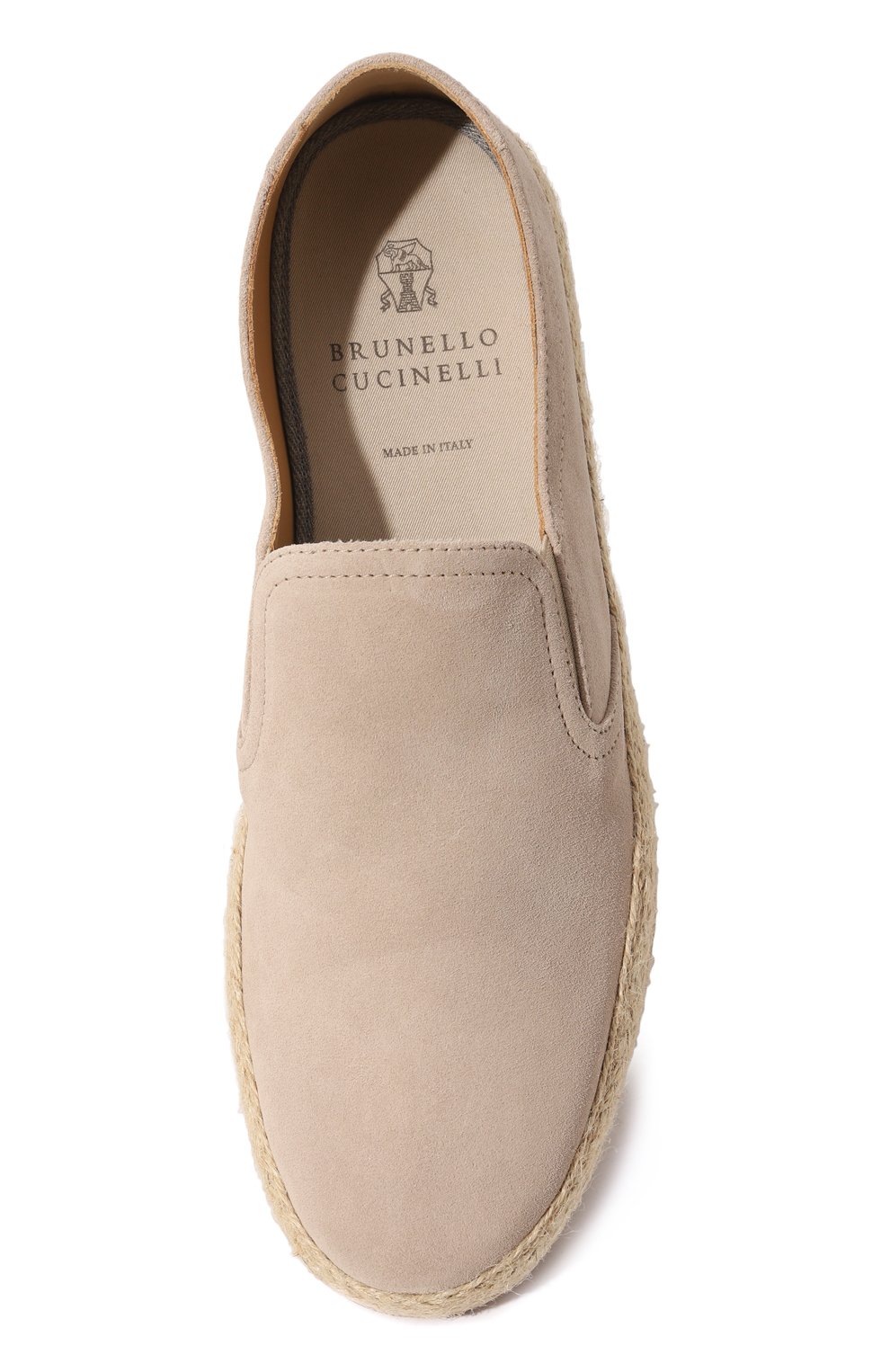 Замшевые эспадрильи BRUNELLO CUCINELLI светло-бежевого цвета по цене 97950 руб., арт. MZUCCLI837, фото 6 Замшевые эспадрильи BRUNELLO CUCINELLI, арт. MZUCCLI837, фото 6
