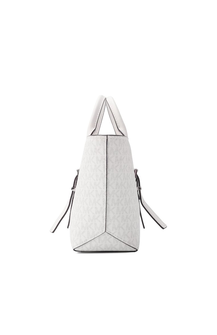 Женская сумка moore small MICHAEL MICHAEL KORS белого цвета, арт. 30R5S90S1V | Фото 4 (Ремень/цепочка: На ремешке; Размер: small; Материал: Экокожа)