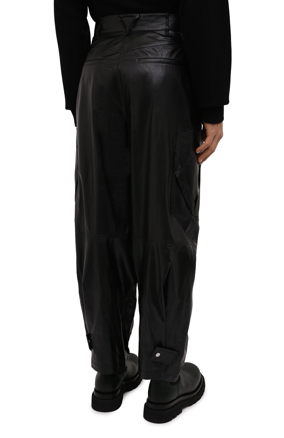 Кожаные брюки BOTTEGA VENETA, арт. 682872/V1CY0, фото 4