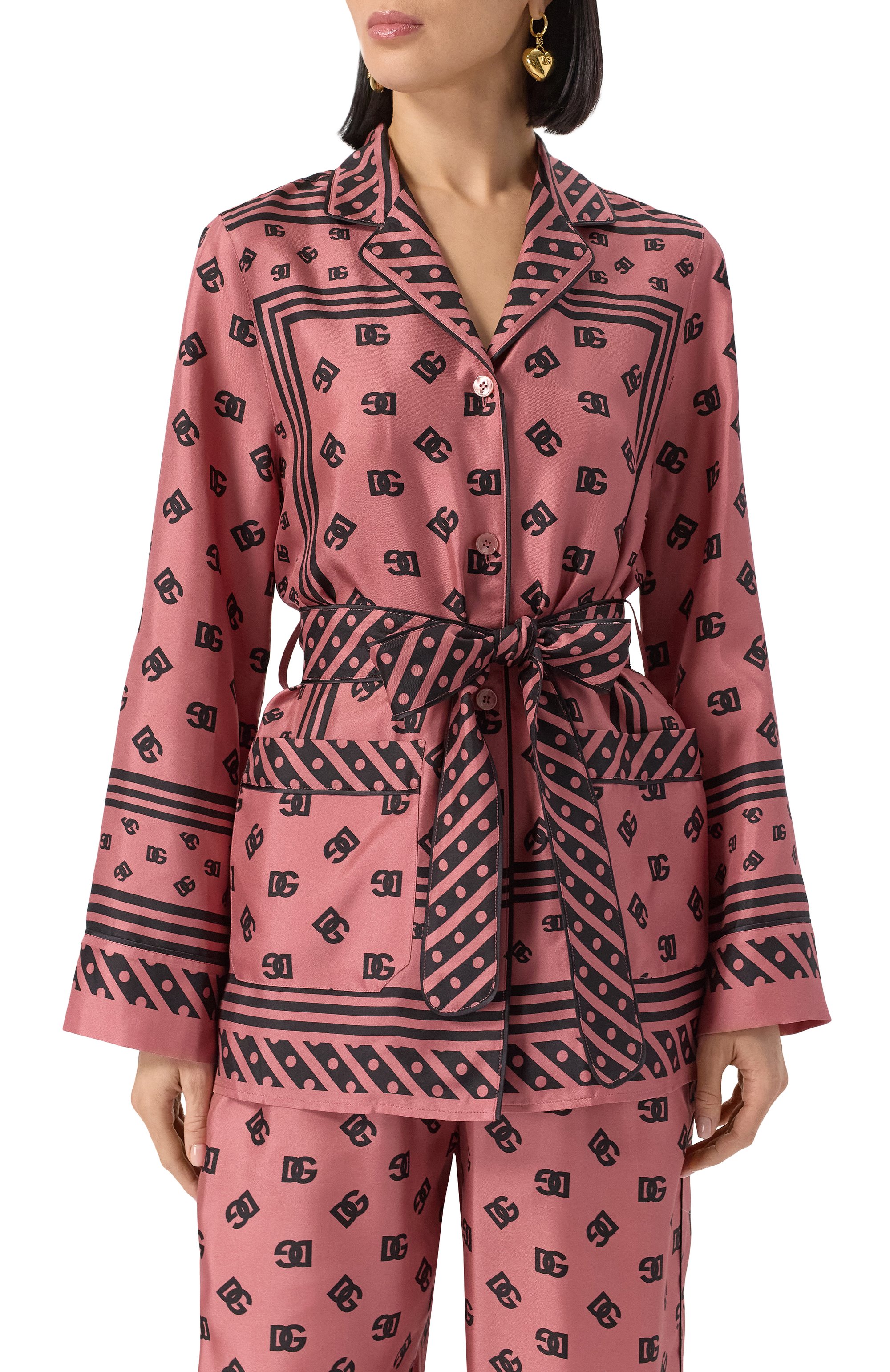 Шелковая блузка DOLCE & GABBANA, арт. F5I89T/GDCVJ, фото 3