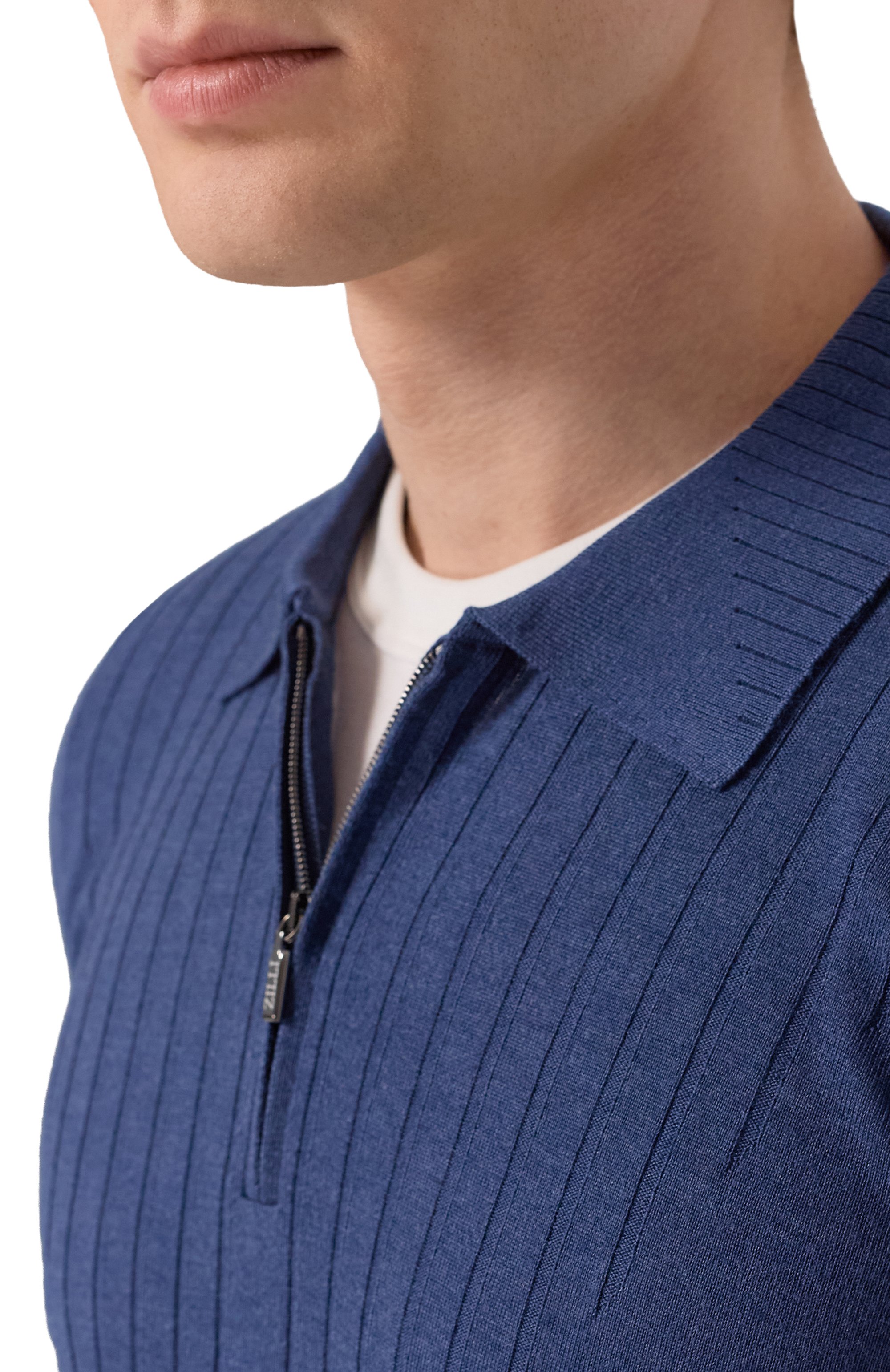 Поло из шерсти и шелка ZILLI, арт. KZP001M0230VZRD00, фото 5