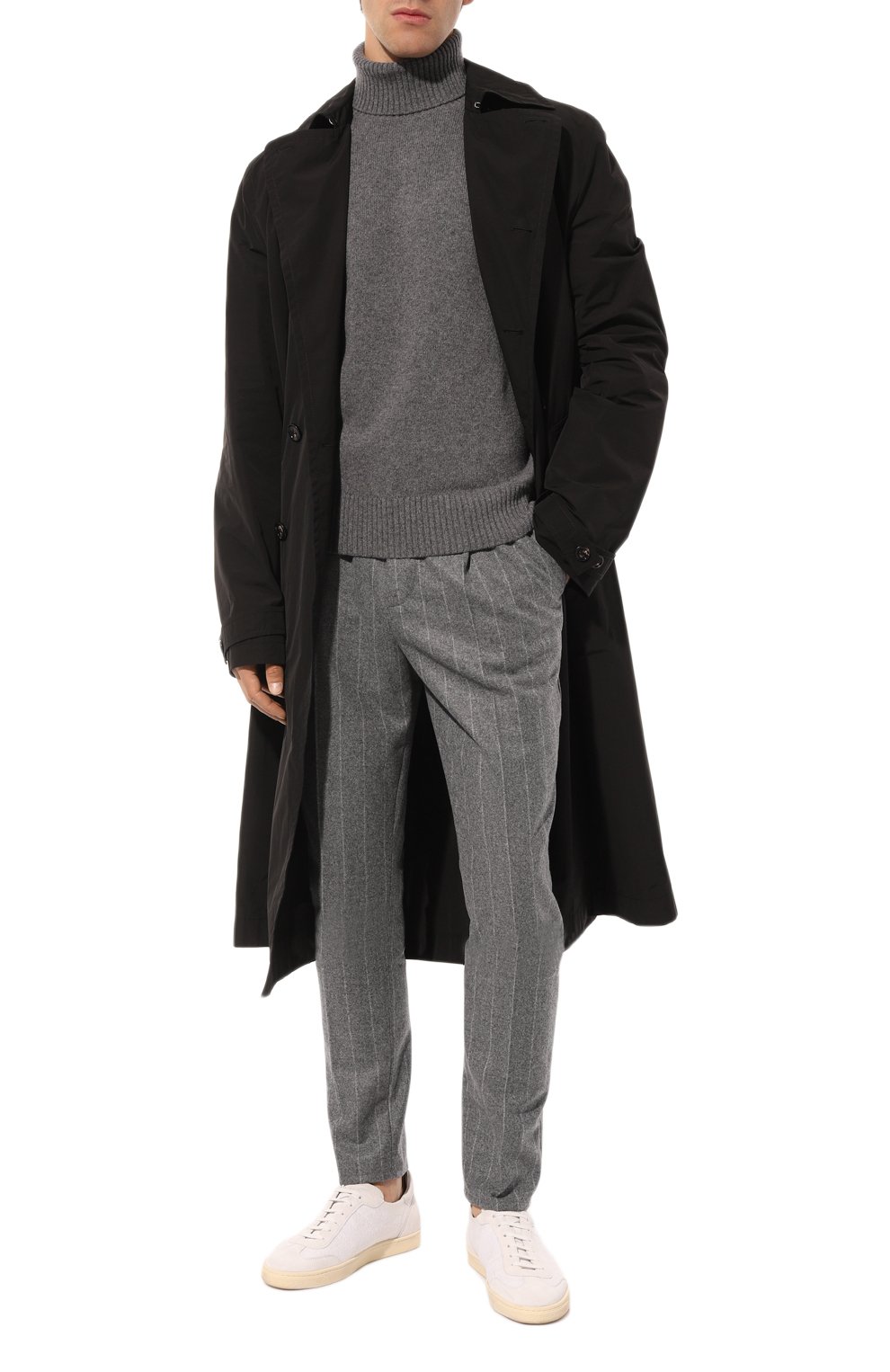 Шерстяной свитер C.P. COMPANY темно-серого цвета по цене 29950 руб., арт. 15CMKN088A005504A, фото 2 Шерстяной свитер C.P. COMPANY, арт. 15CMKN088A005504A, фото 2