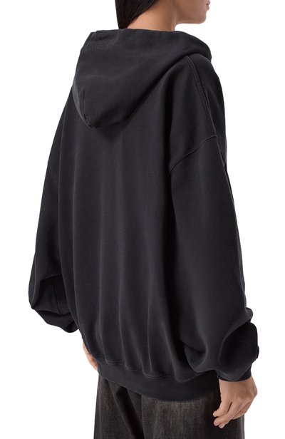 Хлопковая толстовка VETEMENTS черного цвета по цене 109500 руб., арт. MH27ZU139B, фото 4 Хлопковая толстовка VETEMENTS, арт. MH27ZU139B, фото 4