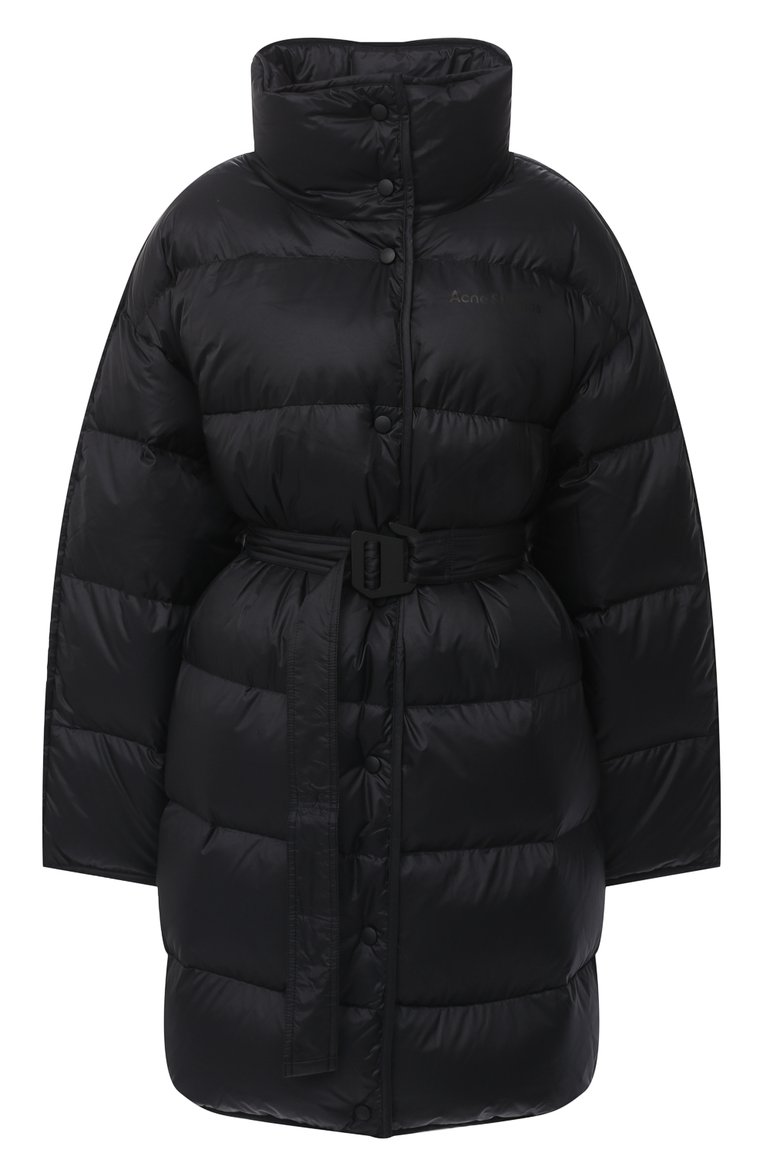 Женский пуховик ACNE STUDIOS черного цвета, арт. A90306 | Фото 1 (Материал подклада: Синтетический материал; Материал утеплителя: Пух и перо; Материал внешний: Синтетический материал; Длина (верхняя одежда): До середины бедра; Рукава: Длинные; Стили: Минимализм, Кэжуэл; Кросс-КТ: Пуховик; Региональные ограничения белый список (Axapta Mercury): RU)