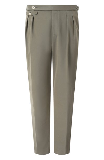 Мужские брюки из хлопка и шерсти BRUNELLO CUCINELLI, арт. ME262M5030