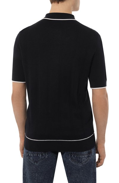 Поло из шелка и хлопка BOSS, арт. 50486742, фото 4