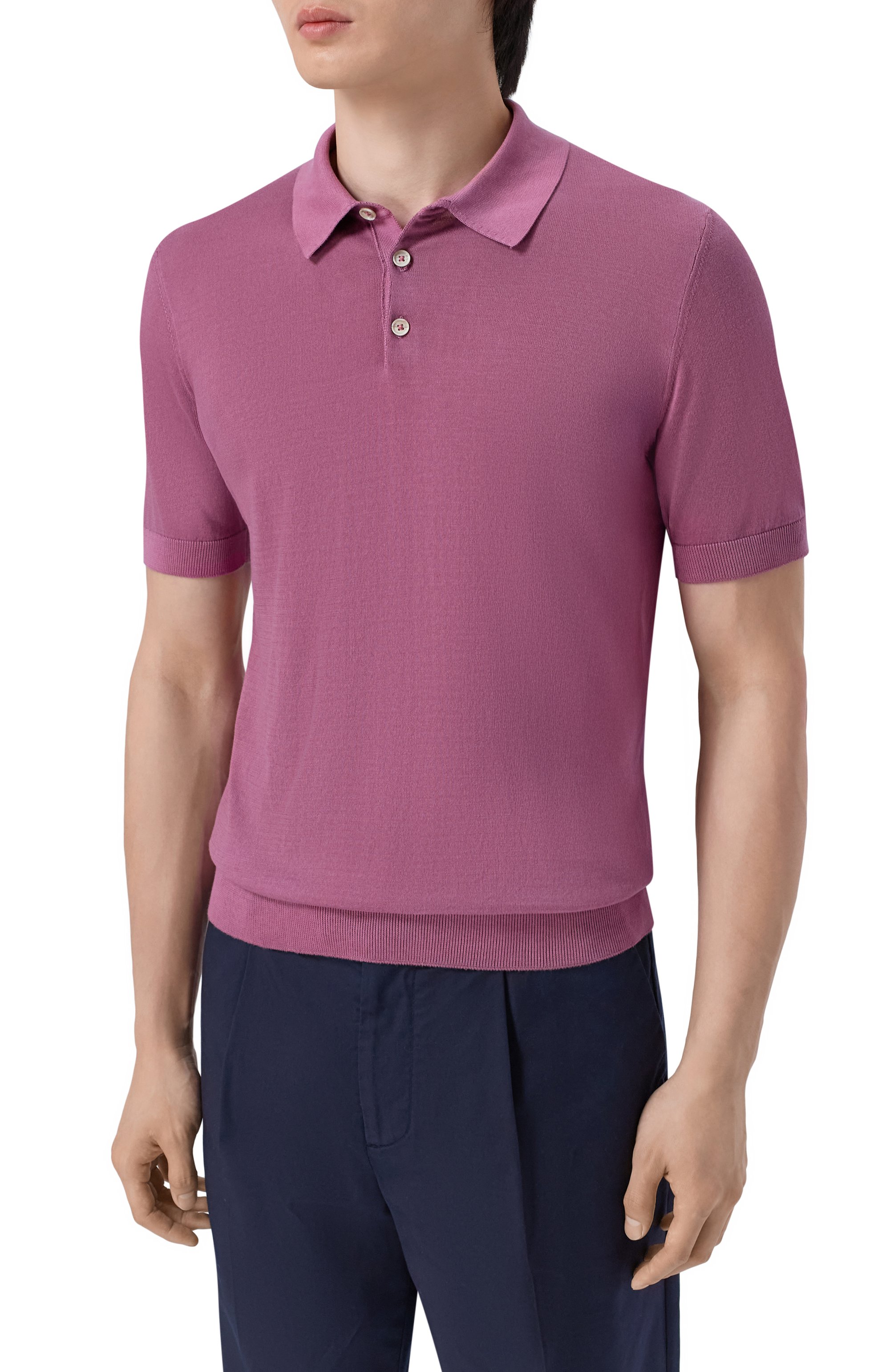 Хлопковое поло ANDREA CAMPAGNA, арт. M5426-8052, фото 3