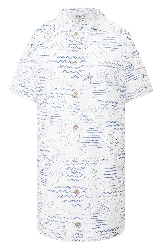 

Хлопковое платье Kenzo, Голубой