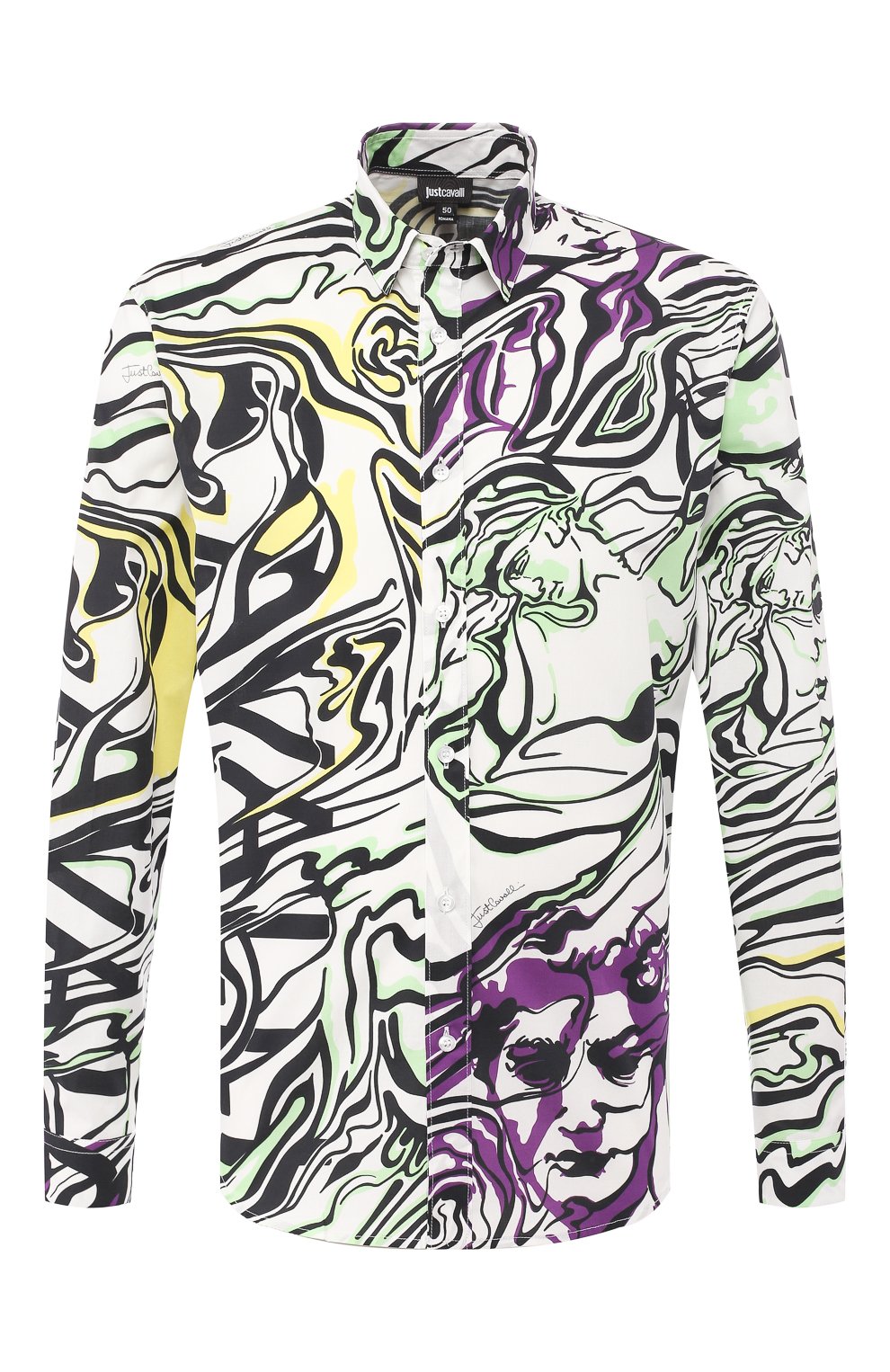 Хлопковая рубашка JUST CAVALLI, арт. S03DL0218/N39261, фото 1