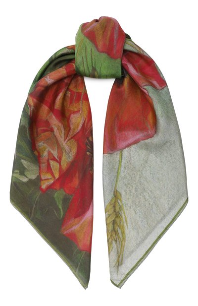 Шелковый платок маки GOURJI, арт. T23POP7R/1, фото 1