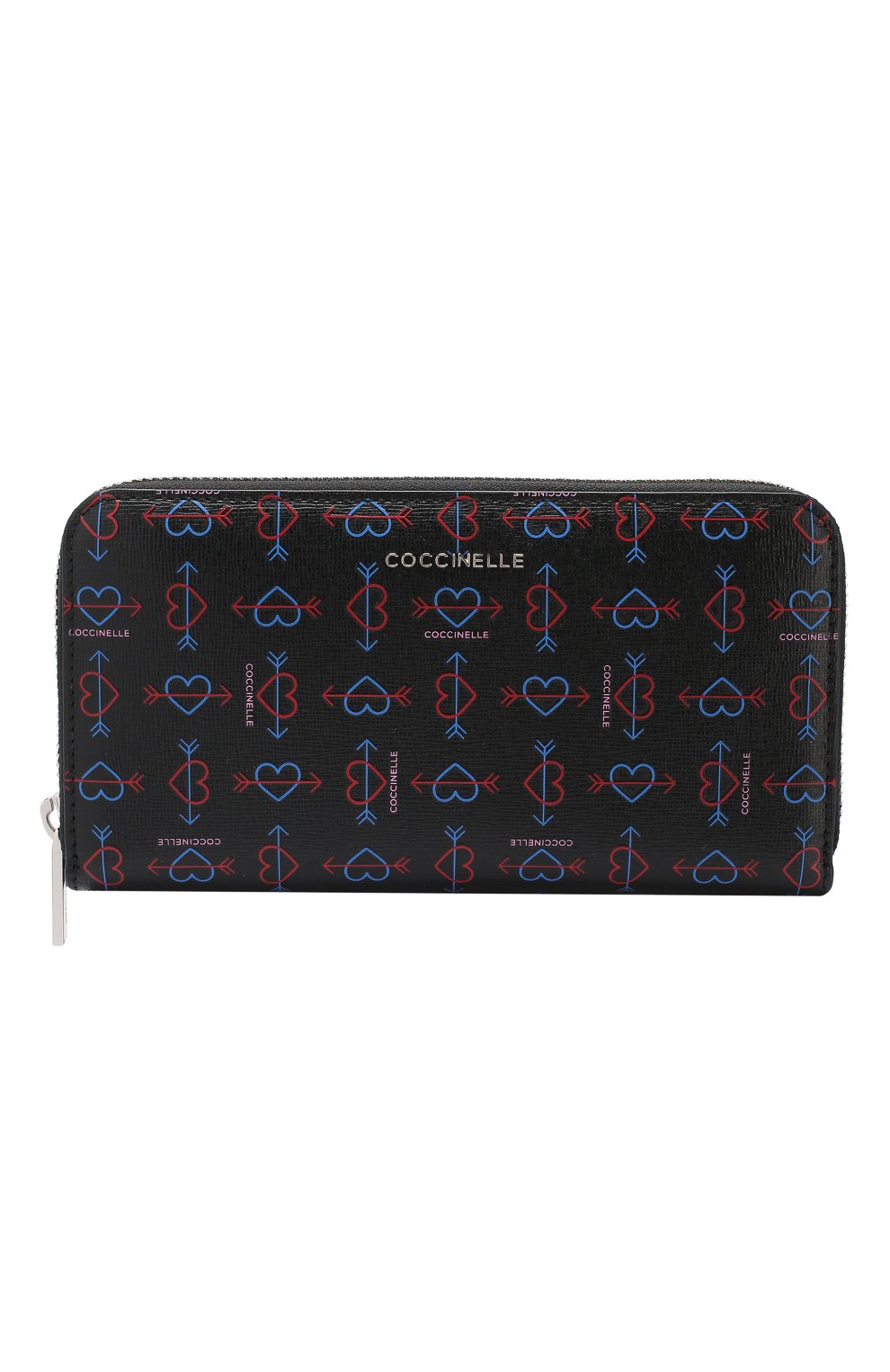 Кожаный кошелек COCCINELLE черного цвета по цене 15650 руб., арт. E2 DX8 11 04 01, фото 1 Кожаный кошелек COCCINELLE, арт. E2 DX8 11 04 01, фото 1