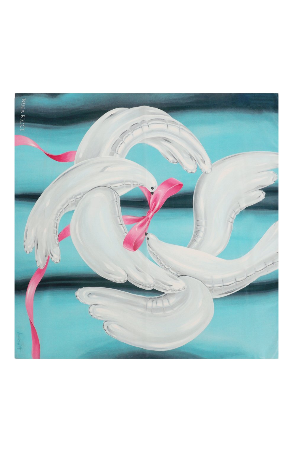 Шелковый платок NINA RICCI, арт. 23AAA0101SLK003, фото 4