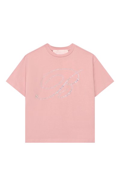 Хлопковая футболка BLUMARINE, арт. BFTS0270/JF031_001