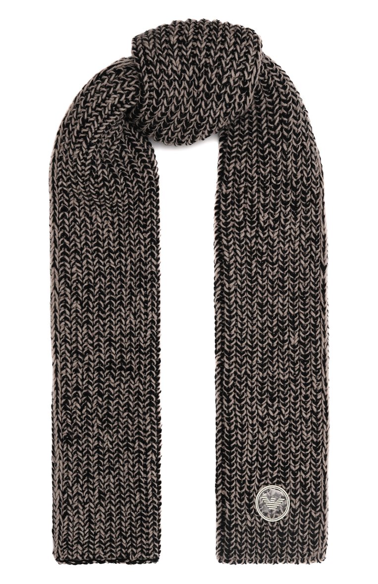 Детский комплект из шапки и шарфа EMPORIO ARMANI бежевого цвета, арт. 407529/3F491 | Фото 5 (Материал: Синтетический материал, Текстиль, Шерсть; Материал сплава: Проставлено; Нос: Не проставлено)