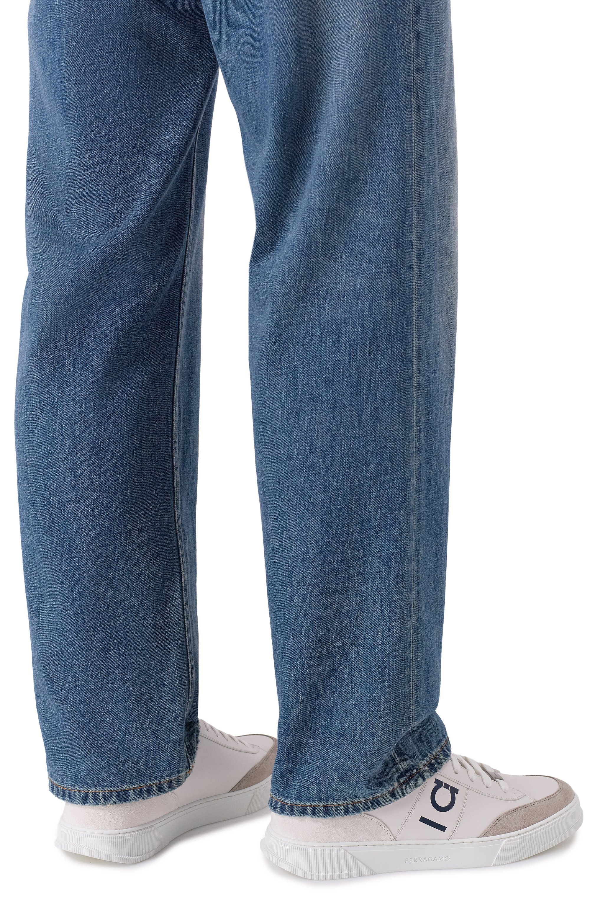 Кожаные кеды FERRAGAMO, арт. 02A034/784, фото 3