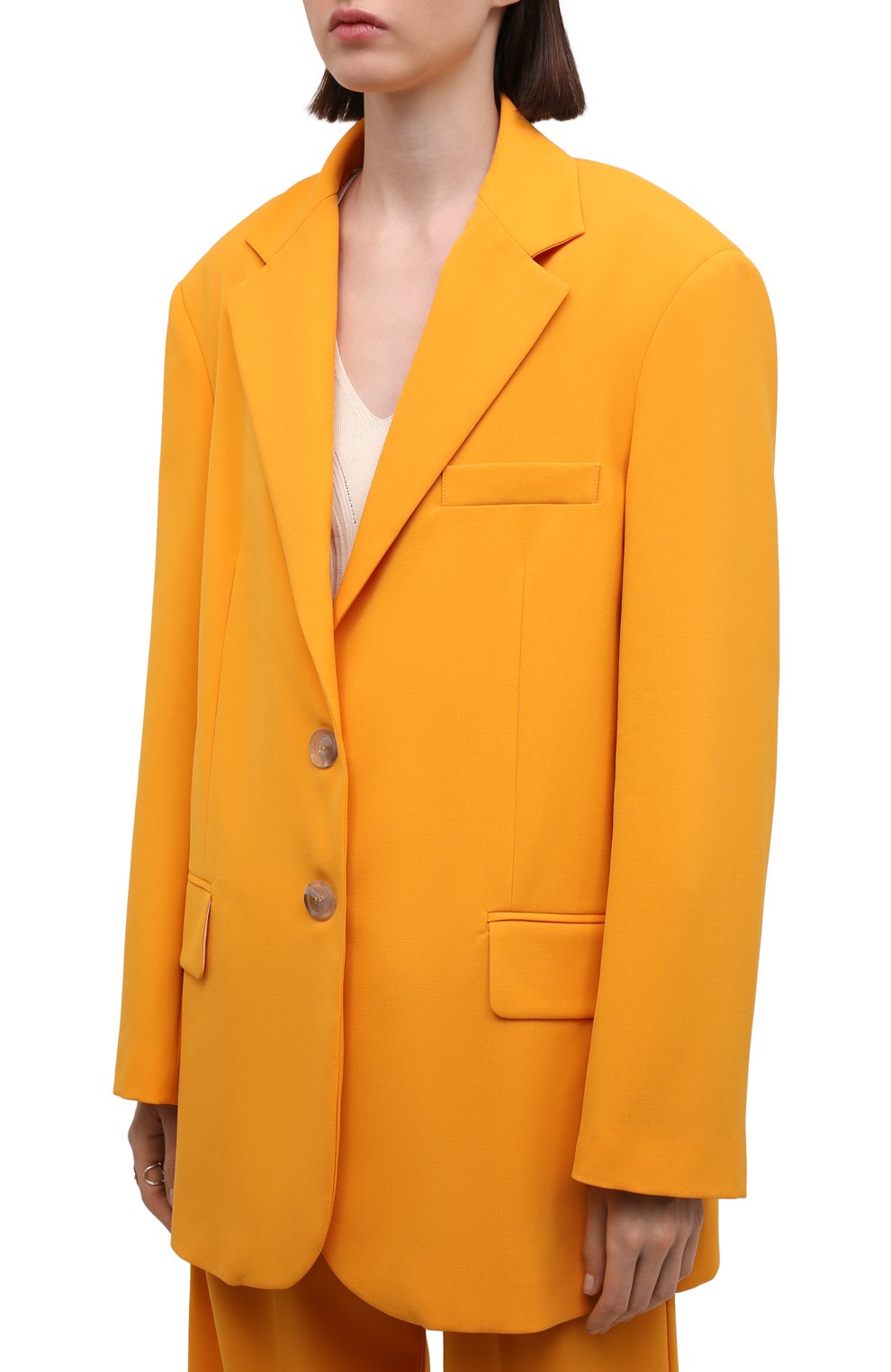 Жакет ERIKA CAVALLINI оранжевого цвета по цене 63850 руб., арт. S2/P/P2SN06, фото 3 Жакет ERIKA CAVALLINI, арт. S2/P/P2SN06, фото 3