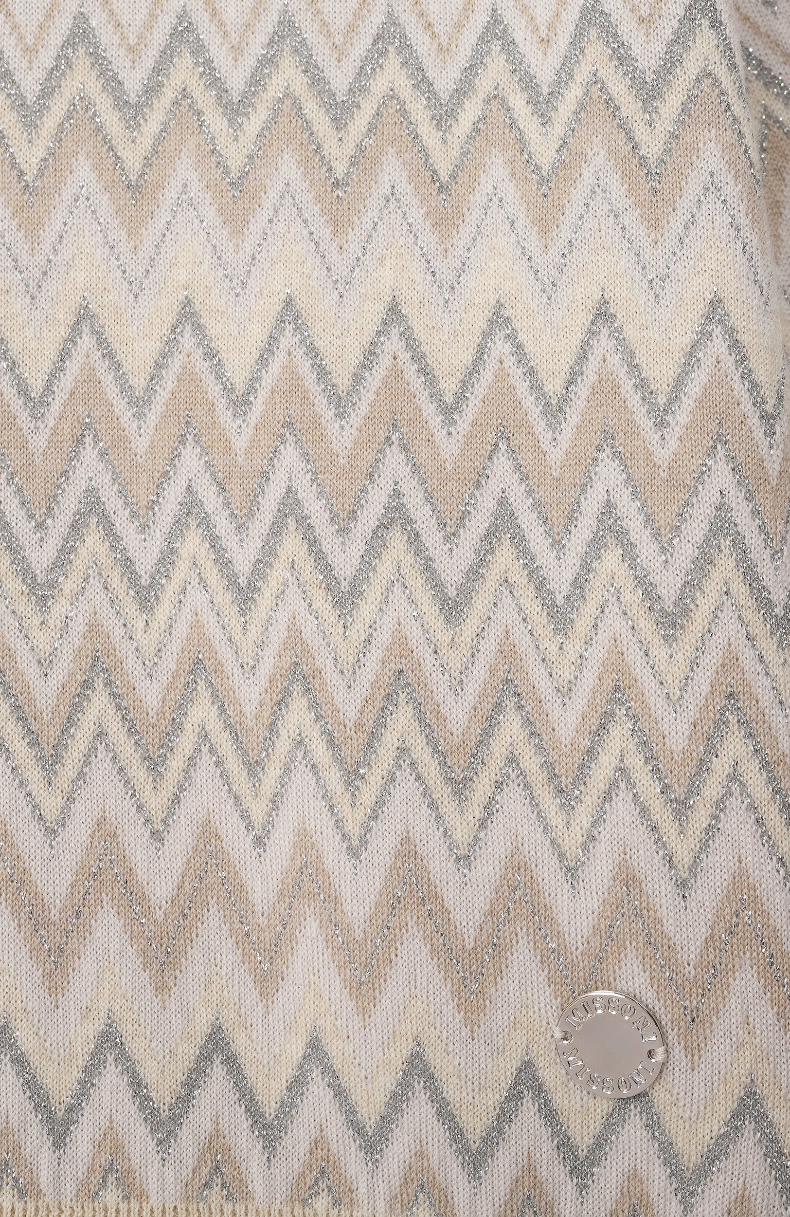 Шерстяной пуловер MISSONI светло-бежевого цвета по цене 44850 руб., арт. MZ9A50/W0028_001, фото 3 Шерстяной пуловер MISSONI, арт. MZ9A50/W0028_001, фото 3