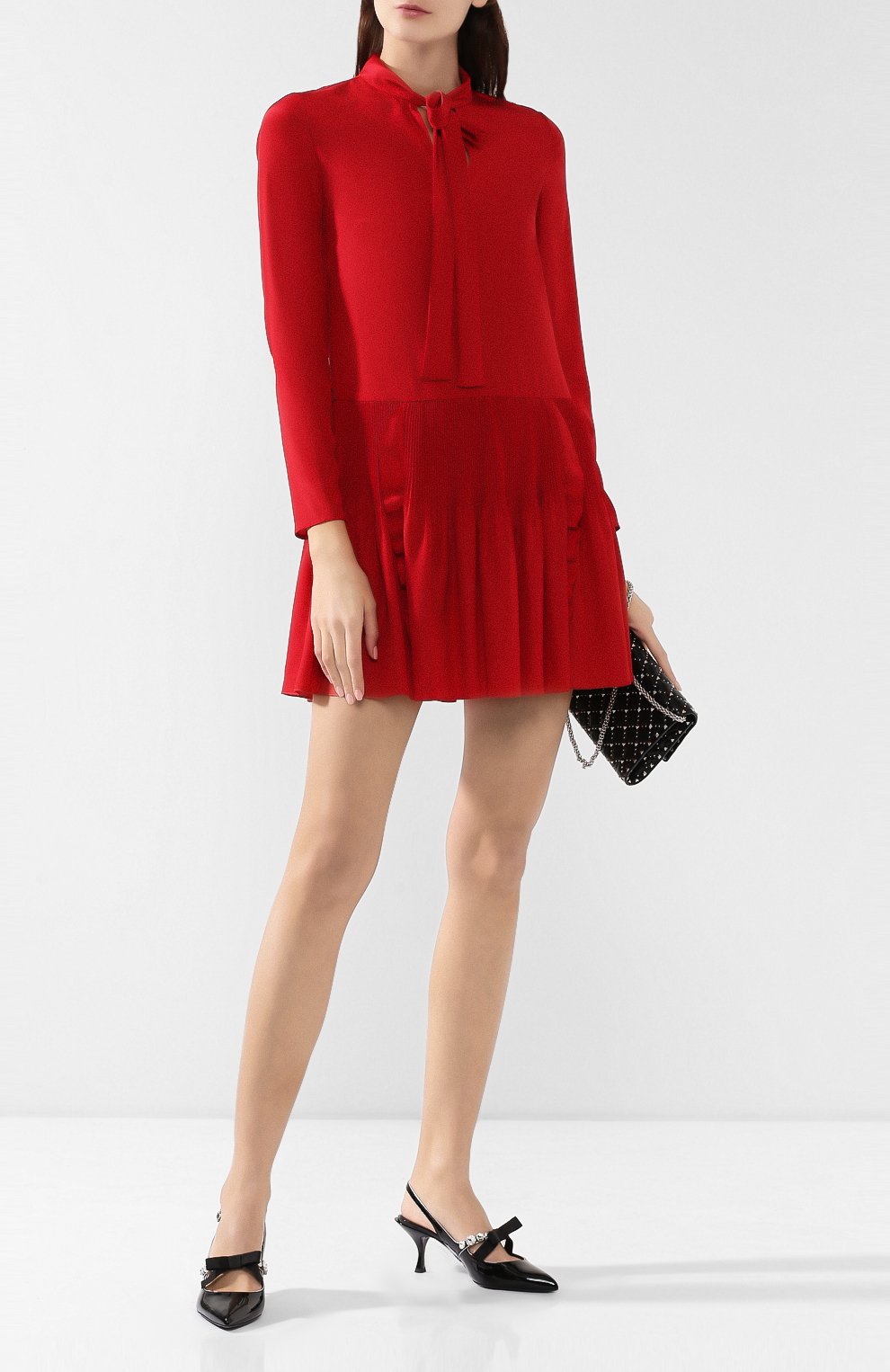 Платье REDVALENTINO красного цвета по цене 46000 руб., арт. SR3VAF85/15S, фото 2 Платье REDVALENTINO, арт. SR3VAF85/15S, фото 2